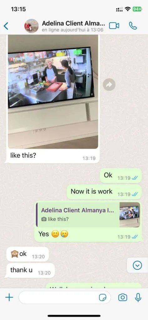WarpIPTV WhatsApp Customer Review 4